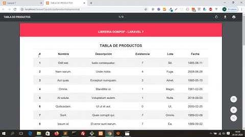 03 - Generar archivos PDF HORIZONTALES desde una Base de Datos en Laravel 7 (Nivel medio)