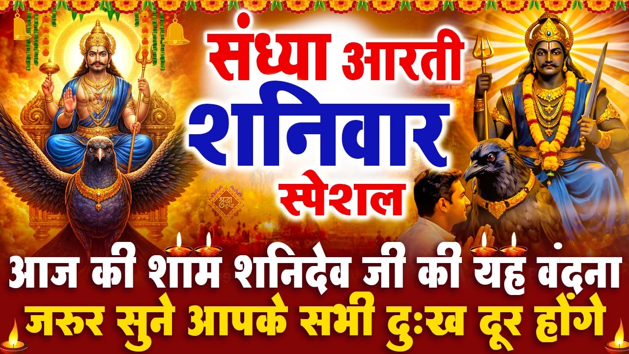 संध्या भक्ति शनिवार स्पेशल : शनिदेव जी की आरती | शनिदेव चमत्कारी कथा | Shanidev Katha - आरती