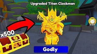 😱I SUMMONED NEW UPGRADED TITAN CLOCKMAN!!🤯😍 in Toilet Tower Defense