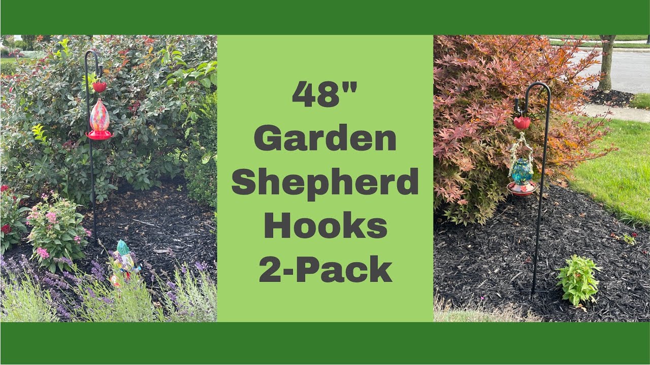 REVIEW Garden Shepherd Hook Outdoor with 5 Prong Base 48 Inch- 2