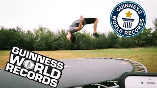 BREAKING TRAMPOLINE WORLD RECORDS!!!