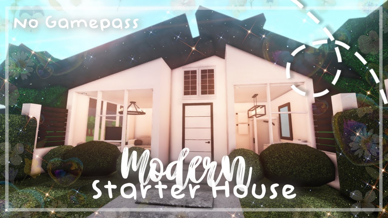 Roblox Bloxburg - No Gamepass Starter Modern House - Minami Oroi - YouTube