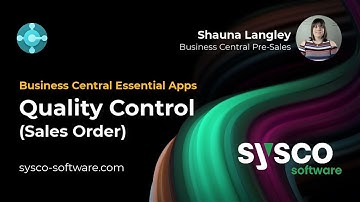 Quality Control App - (Sales Order) - Microsoft Dynamics 365 Business Central