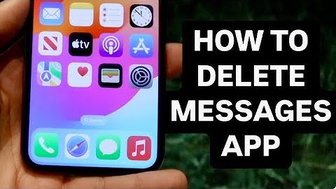 How To Delete Messages App On iPhone!