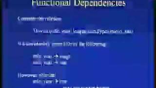 Lecture - 8 Functional Dependencies and Normal Form