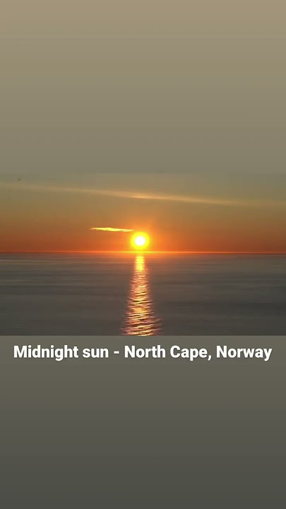 MIDNIGHT SUN Epic Timelapse - Nordkapp, Norway