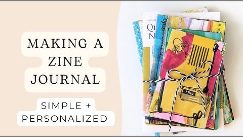 How to Make a Zine Journal, 8 Page Zine Tutorial, DIY Collage Zine, Zines for Beginners, Mixed Media
