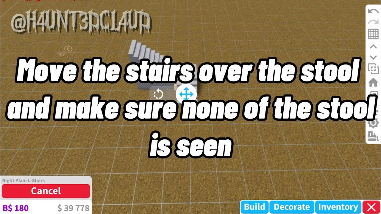 How To Sit On Stairs In Bloxburg! *Tutorial* tutorial bloxburg YouTube