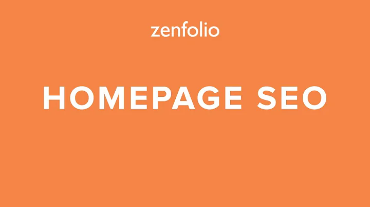 Improve the SEO of your Homepage using website title, description, H1 and H2 tags | Zenfolio Classic