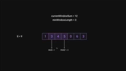 Sliding Window 02 - Minimum size subarray with greater sum