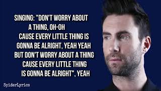 Maroon 5 - Three Little Birds (Lyrics Video)