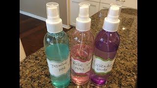 DIY 3 fragrance body mist sprays