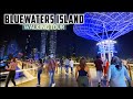 [4K] Bluewaters Island Dubai Night Walk | Inside Ceasars Palace | Ain Dubai