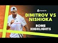 Grigor dimitrov vs yoshihito nishioka highlights  rome 2024