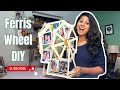 Diy popsicle stick ferris wheel tutorial  fun craft project