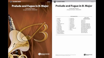 Prelude and Fugue in B-flat Major, arr. Roland L. Moehlmann – Score & Sound