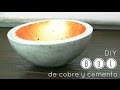 Cómo hacer un bol de cemento / How to make a concrete bowl