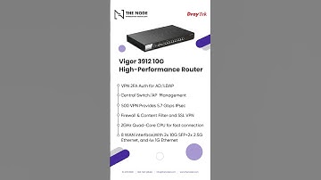 Stay ahead with the DrayTek Vigor3912 10G Router. High-speed, high-performance.