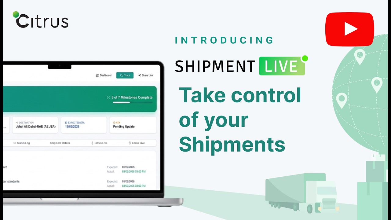 Introducing Shipment Live by Citrus Freight: Real-Time Container Tracking & Visibility