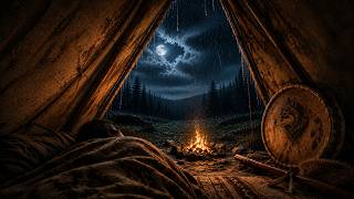 Native American Flute &amp; Shamanic Drums | 1 Hour Deep Sleep Rain &amp; Meditation