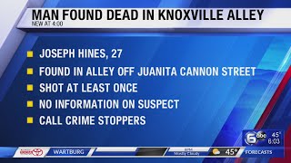 Police ID man found dead in Knoxville alley