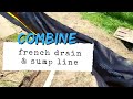 Connect French Drain to Sump Pump Line to Remove Standing Water in Yard [ Best Yard Drain ]