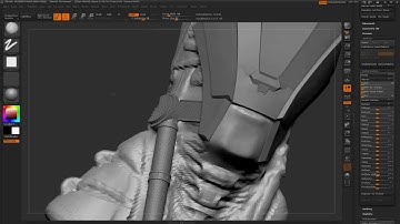 Zbrush head sculpt - dynamesh bust part 3
