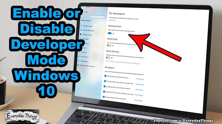 How to Enable or Disable Developer Mode in Windows 10