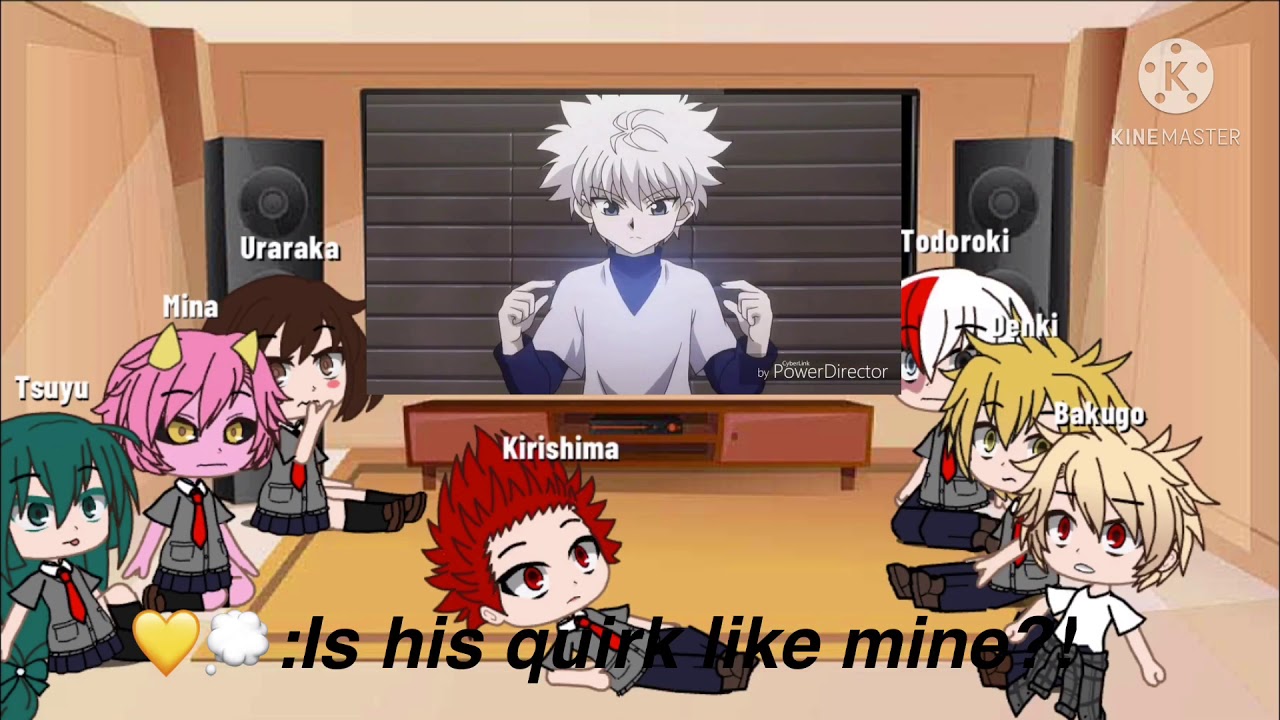 Bnha react to Deku||Deku as Gon||HxH x Bnha||NOT ORIGINAL||My first vid😩✋🏼||Part 1/?||AKAKU :D||