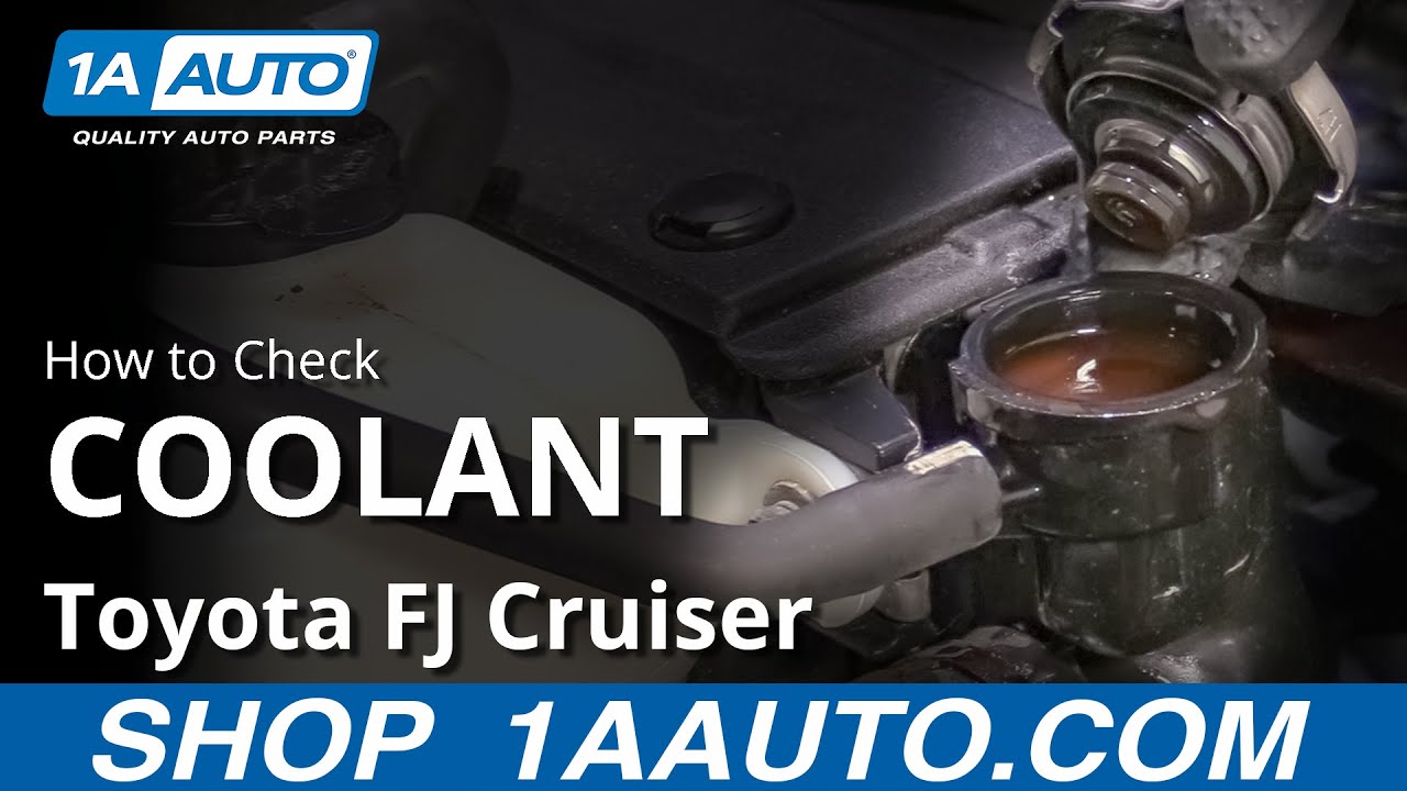 How To Check Coolant Level 07 14 Toyota Fj Cruiser Youtube