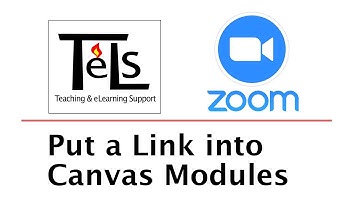 Zoom - Put a Link into Canvas Modules