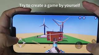 Create a game on your cellphone. #game #gamedeveloper  #gamedesign  #gamedesigner  #robloxedit screenshot 3