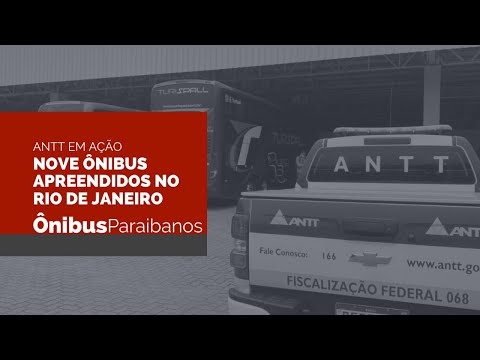 Operação da ANTT apreende nove ônibus no Rio de Janeiro