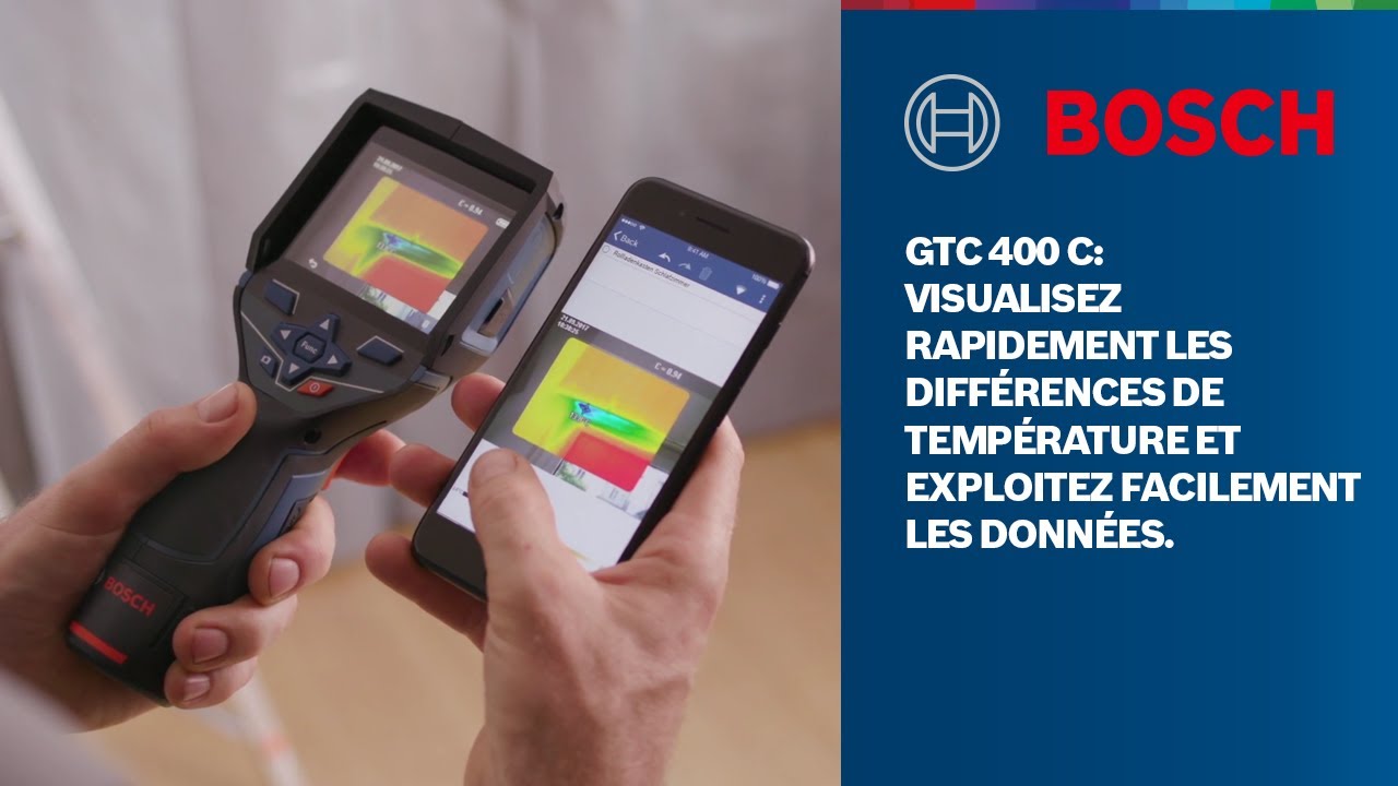 Kit Caméra Thermique Bosch GTC 400 C 12V - Avec Batterie Et Chargeur - Neuf Dans Sa Boîte