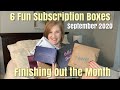 Opening 6 Fun Subscription Boxes | September 2020 | Finishing Out The Month