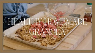 Healthy Homemade Granola Recipe Quick Easy Breakfast Tutorial
