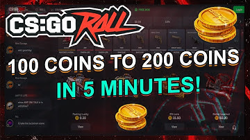 CSGOROLL 100 COINS TO 200 COINS IN 5 MINUTES!