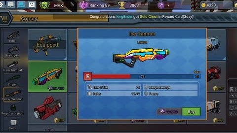 Blockman Go Blocky Mods Build And Shoot I Got ICE CANNON