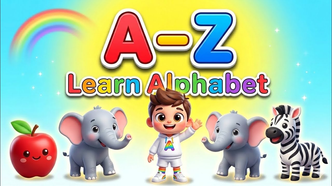 A to Z Alphabet Learning for Kids 🌈 | ABC Song & Fun Rhymes - YouTube