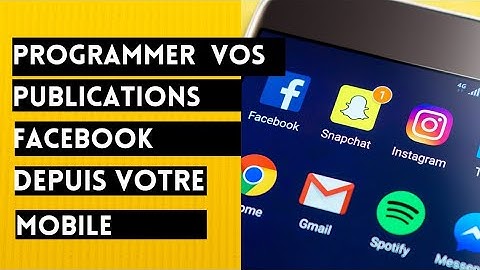 Programmer vos publications Facebook depuis mobile