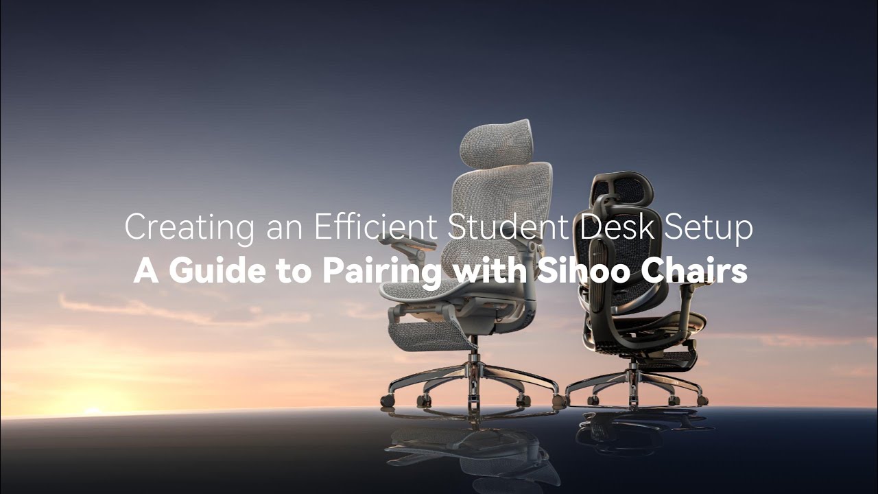 Struggling with your desk setup? Unlock peak productivity with a Sihoo ergonomic chair! 🪑 