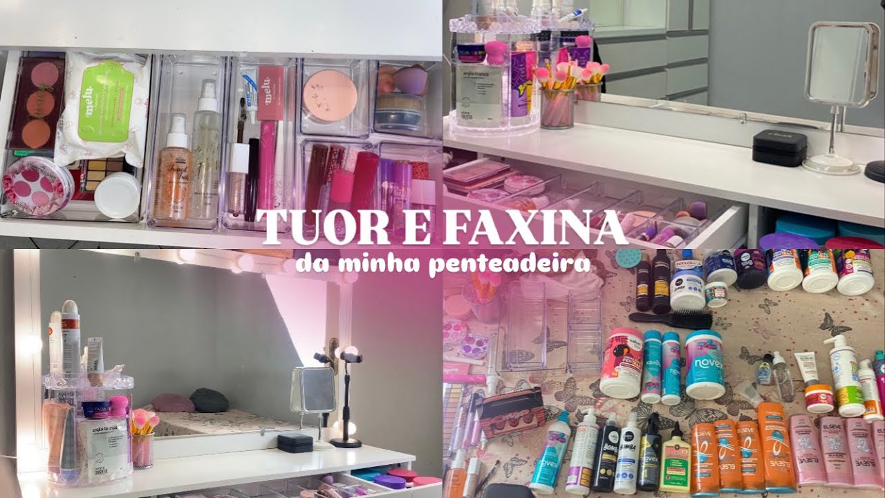 Organizando a minha penteadeira - YouTube