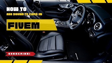 How To Add Sound To Cars In FiveM 2023!