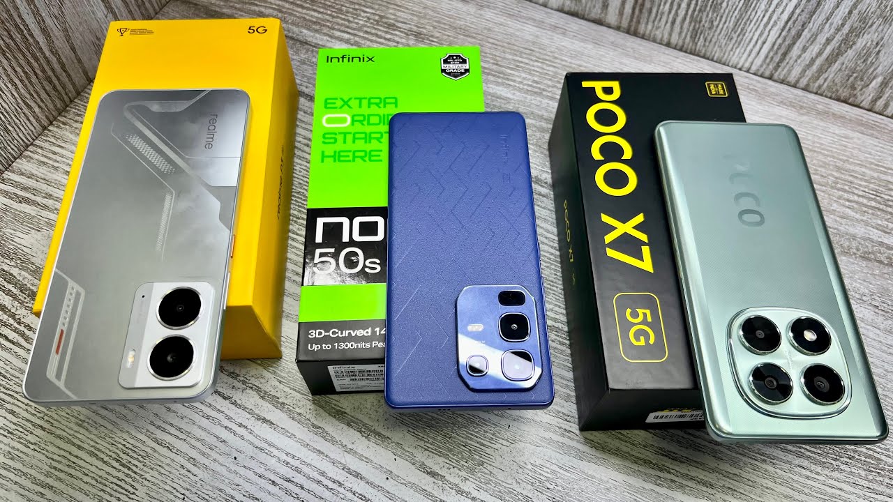 Infinix Note 50s 5g vs Poco X7 5g vs Realme P3 5g - Flipkart sale Discount 🔥| Gaming processor 🎮
