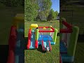 Kids jumping on their bounce house!