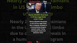 Trump&#39;s crackdown puts Ukrainians at risk #shorts #USA #NEWS