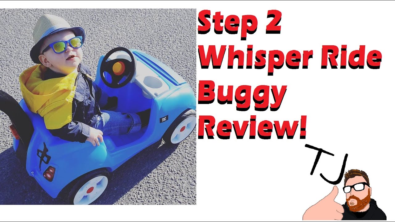 step2 whisper ride ii push car blue