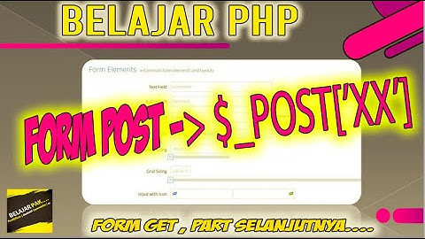 [PART 6] FORM POST! Cara Mengirim Data Form Menggunakan POST PHP dan Terima Form Lain | BELAJAR PAK