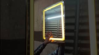 LED mirror🪞 touch button || furniture videos xyz #furniture