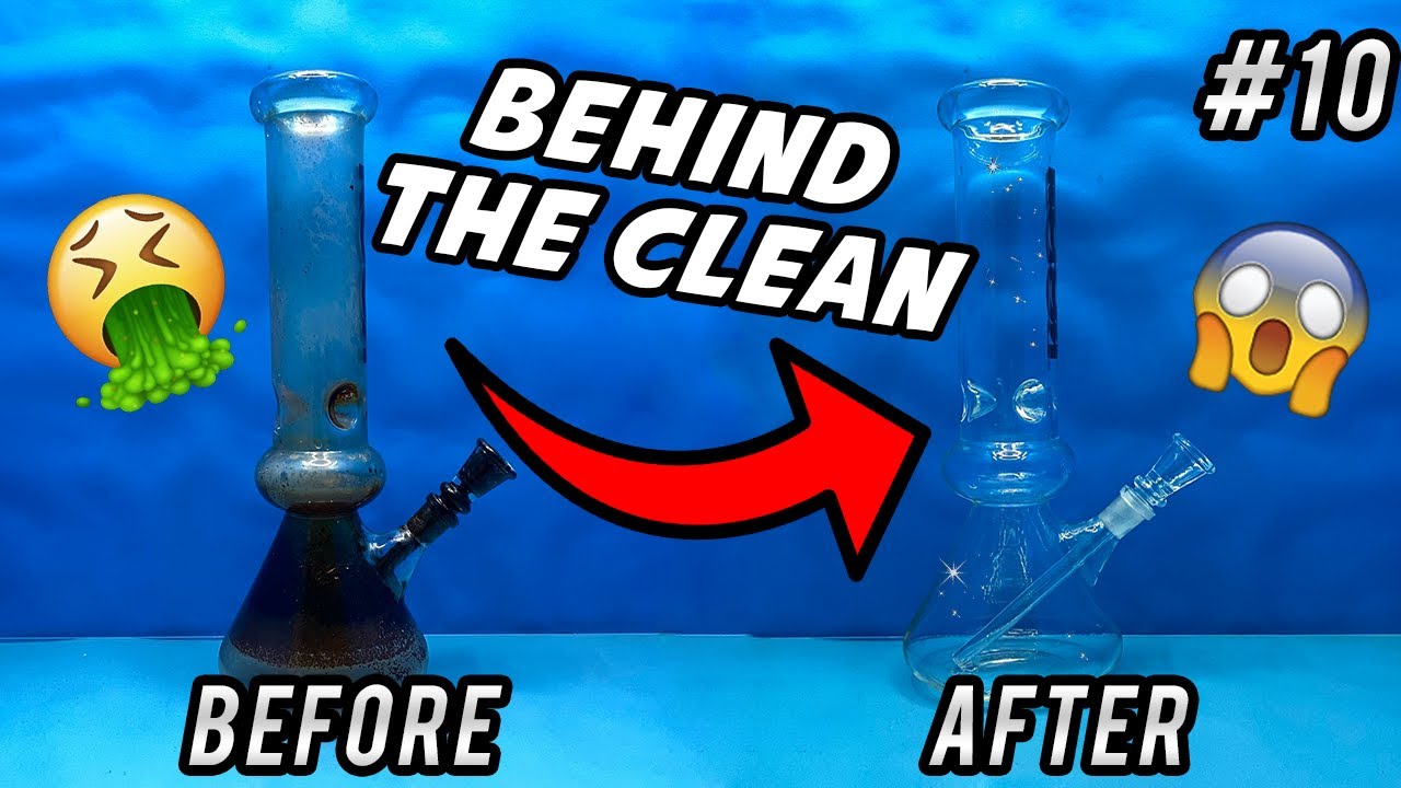 Deep Cleaning The Most INSANELY Dirty Bong! Behind The Cleans 10